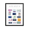 Atlanta Framed Matchbox Print
