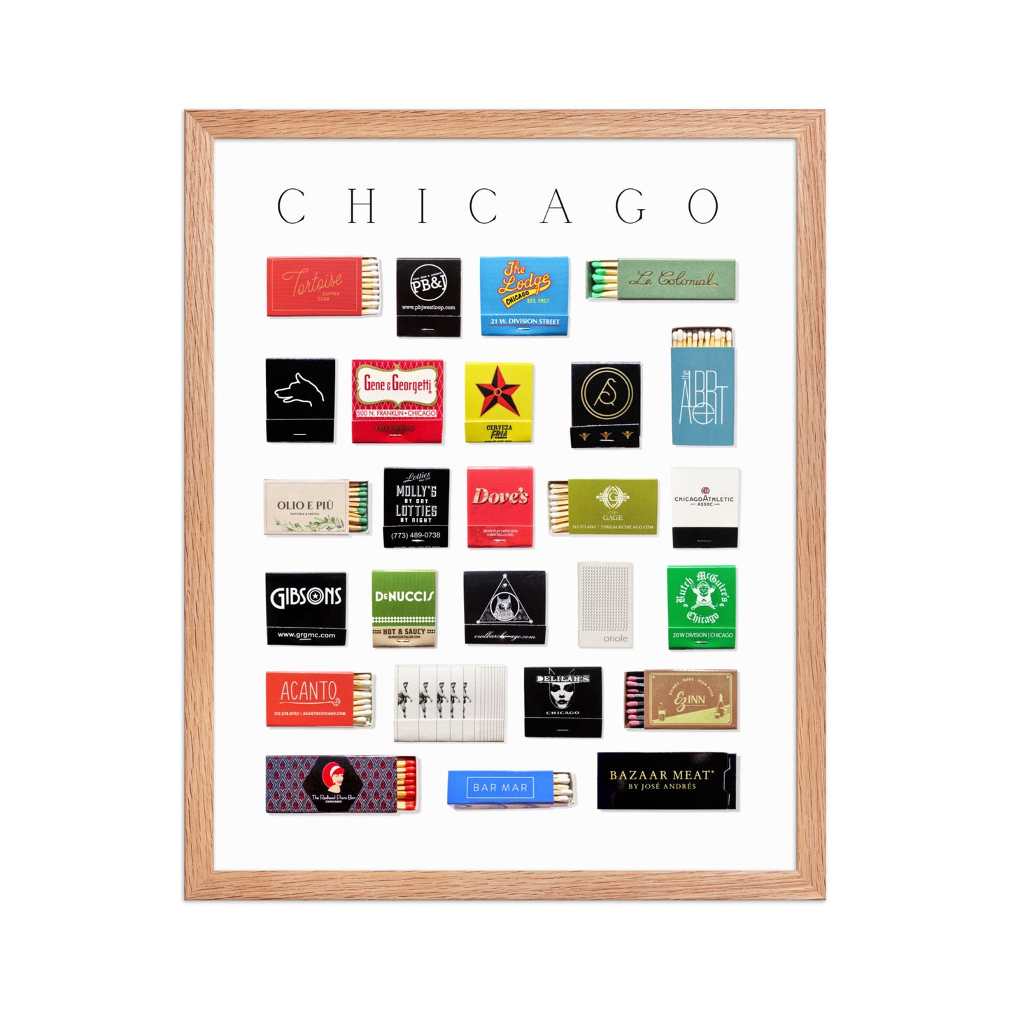 Chicago Matchbox Print