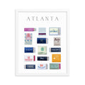 Atlanta Framed Matchbox Print