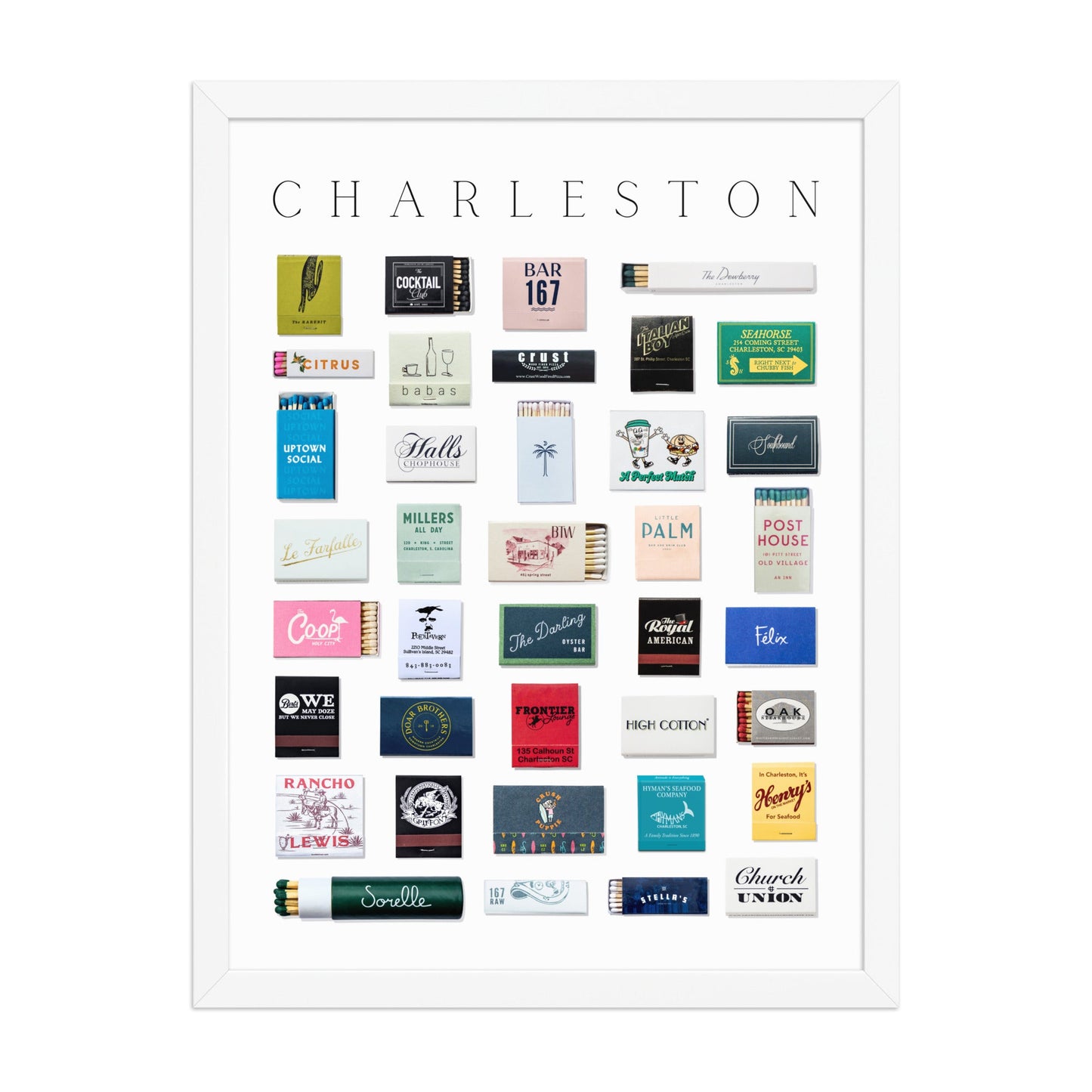 Charleston Matchbox Print