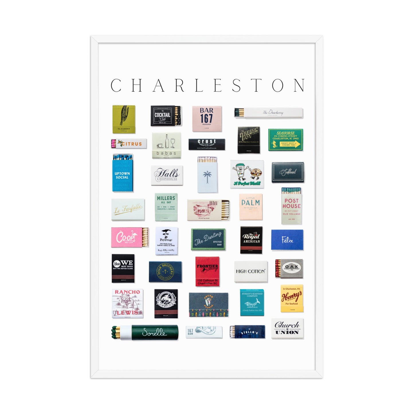 Charleston Matchbox Print