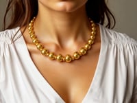 Graduated Bead Pallina Necklace in 14K Yellow Gold