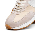 66-265-TPE ROXI Suede & Calfskin Sneaker, Taupe