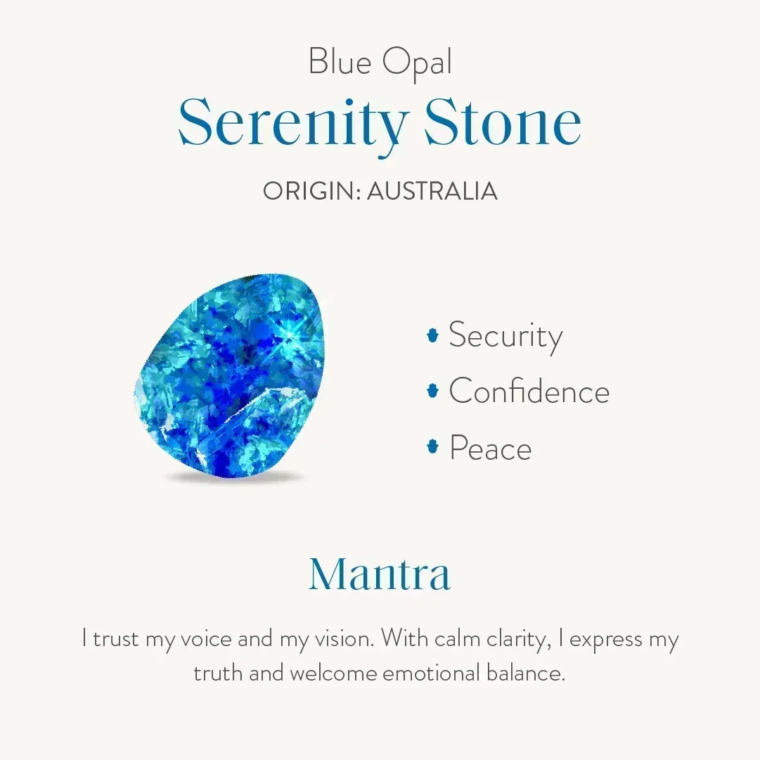 Calming Vibrations Lab Blue Opal Heart Gold Bracelet