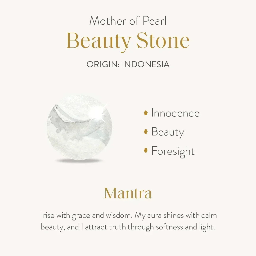 Centered Mindset Lotus Mother of Pearl Necklace