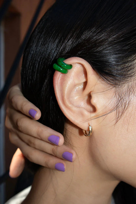 Abby — Single Jade Cuff Earring