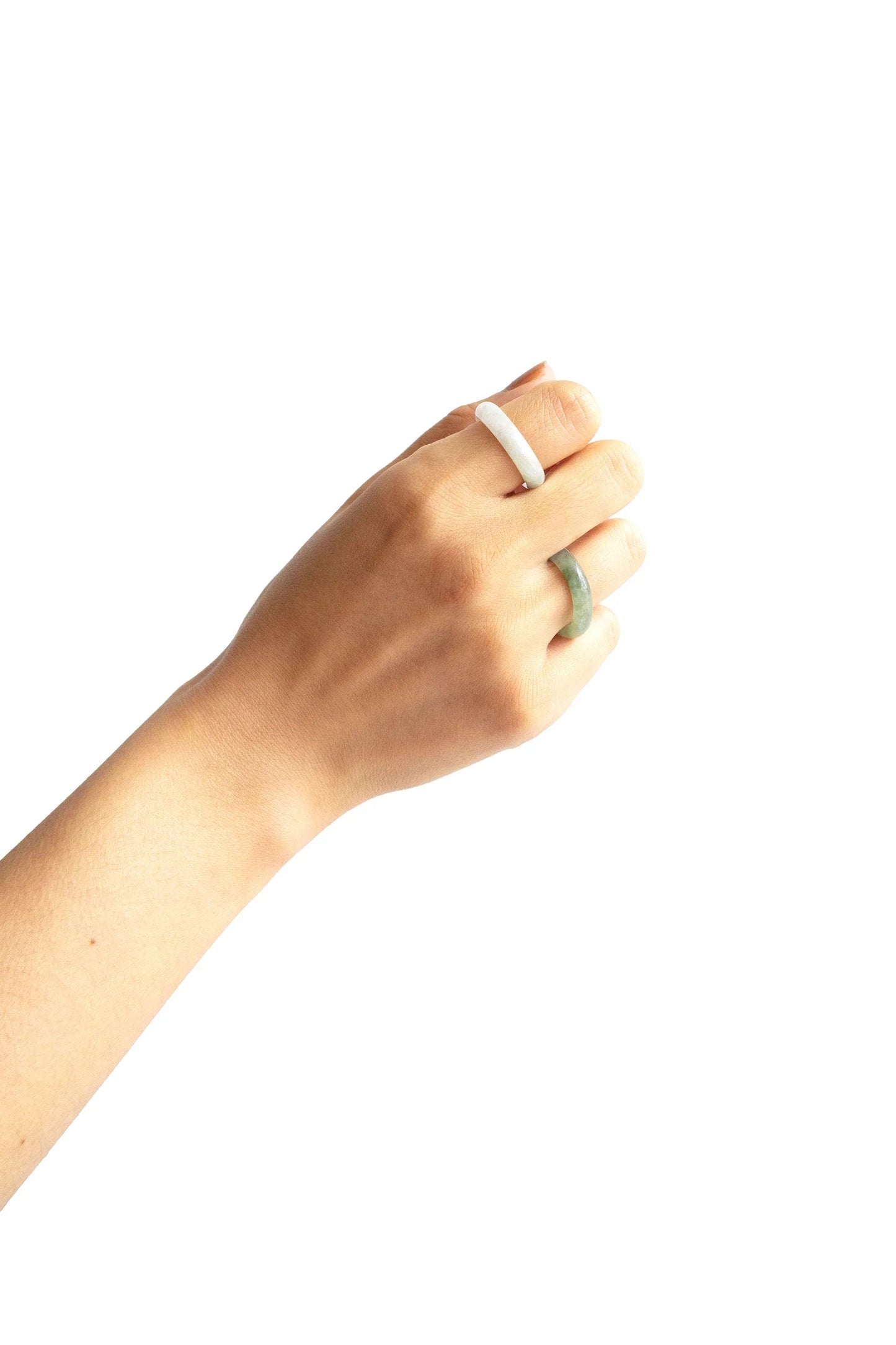 Chess — Light/Dark Cyan Jade Ring