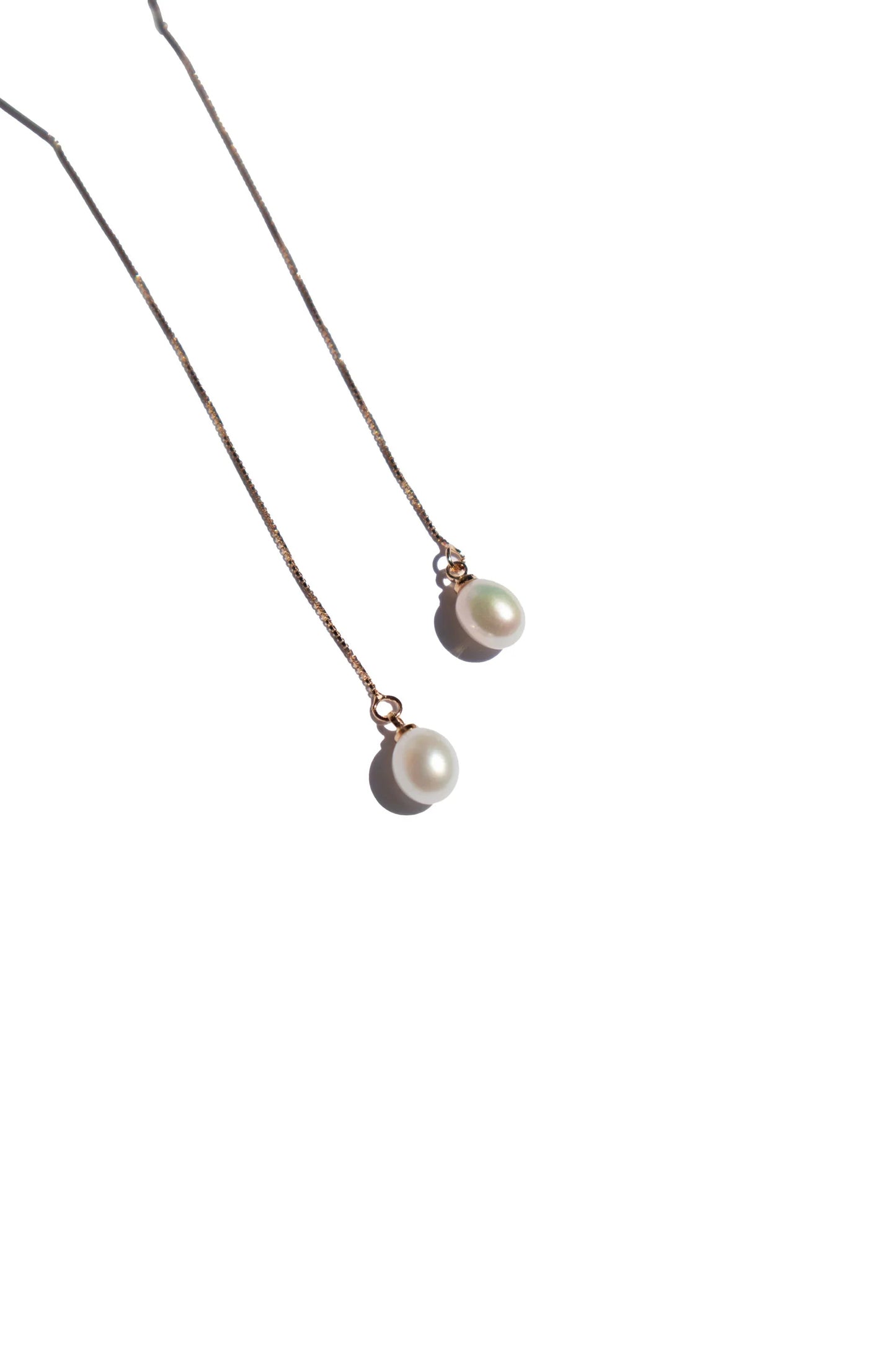 Lilith — Pearl Thread Earrings