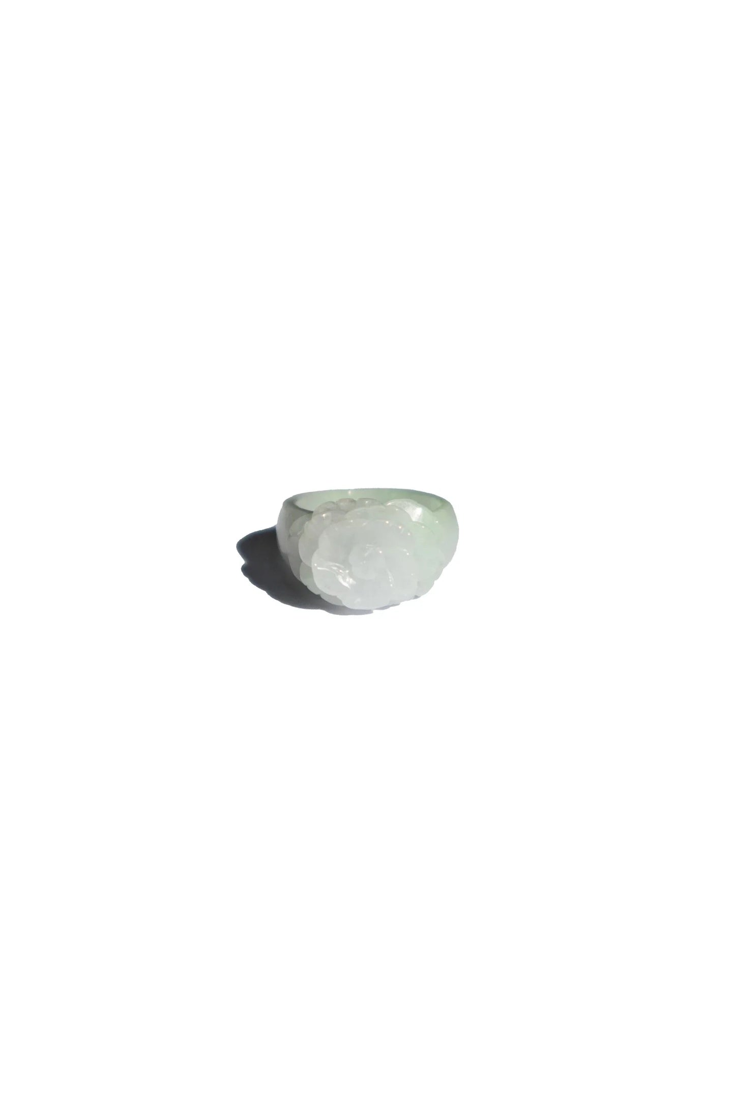 Rose — Off-White Jade Ring