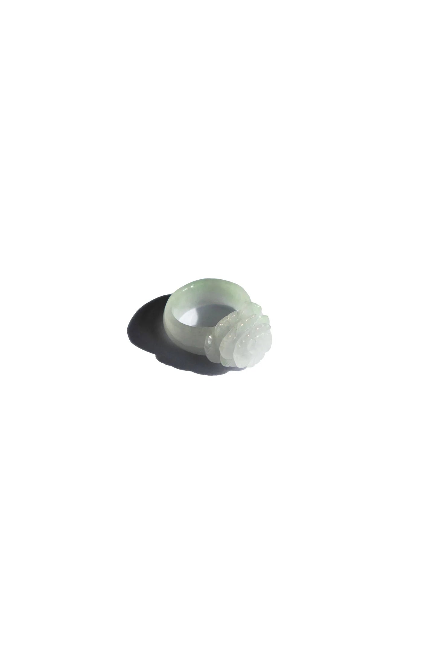 Rose — Off-White Jade Ring