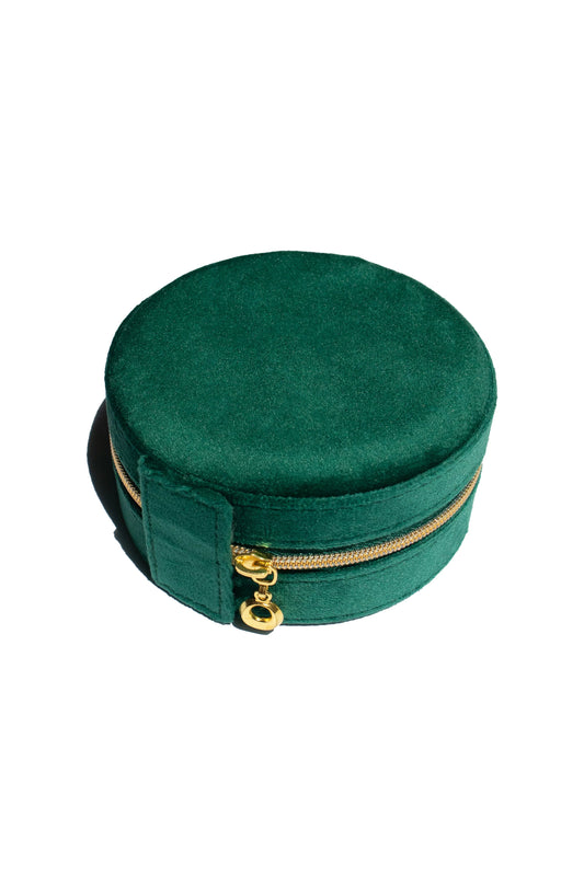 Round Jewelry Travel Case