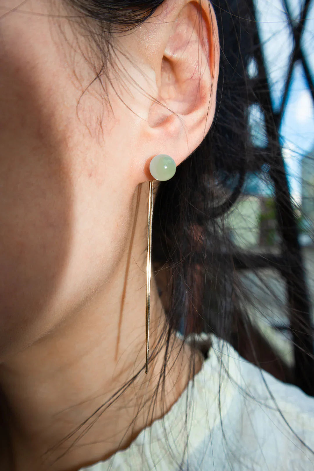 Sia — Jade Drop Earrings
