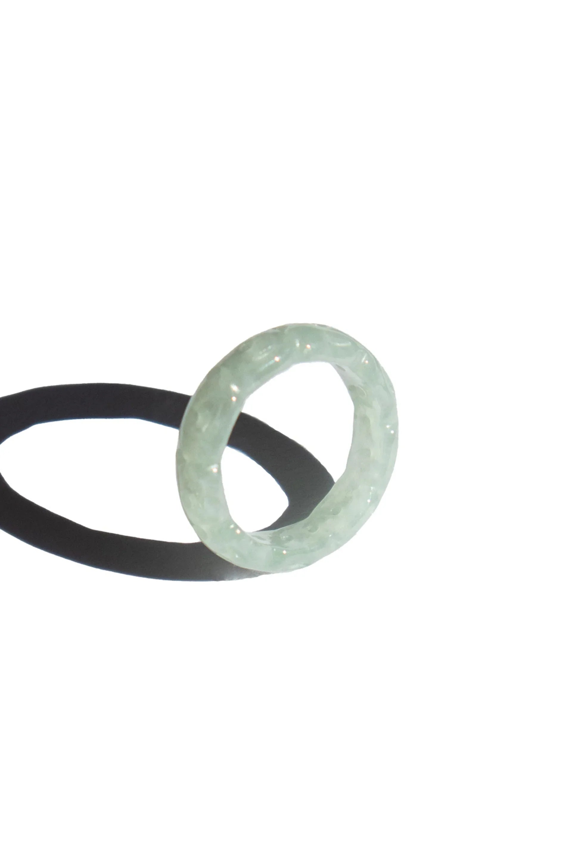 Weave — Off-White Jade Ring