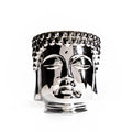 Silver Grande Buddha Candle