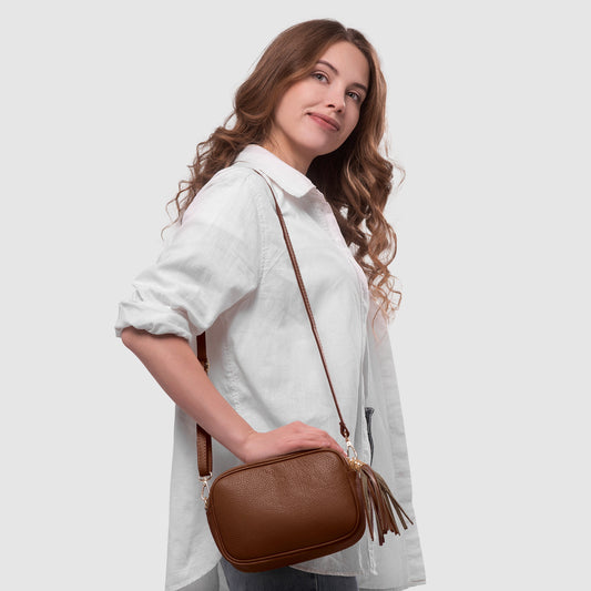 Calf Leather Crossbody Bag