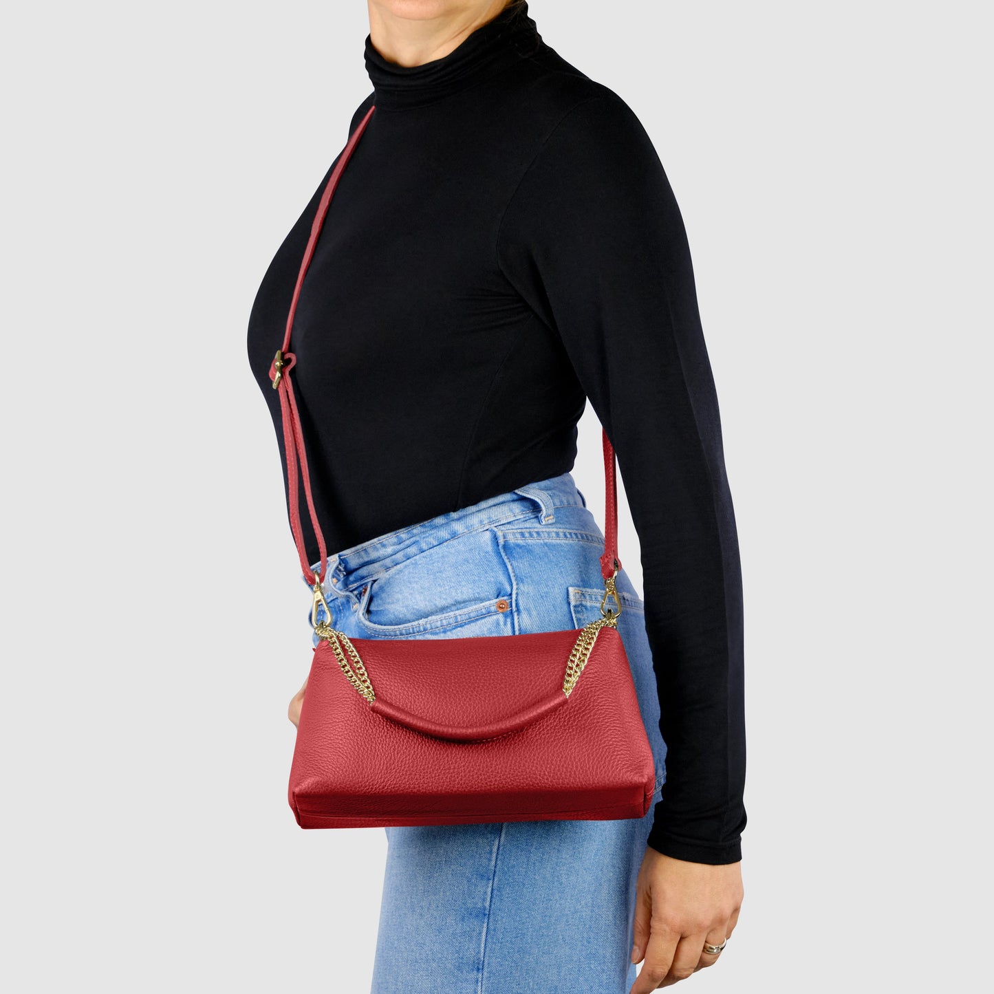 Calf Leather Shoulder Bag