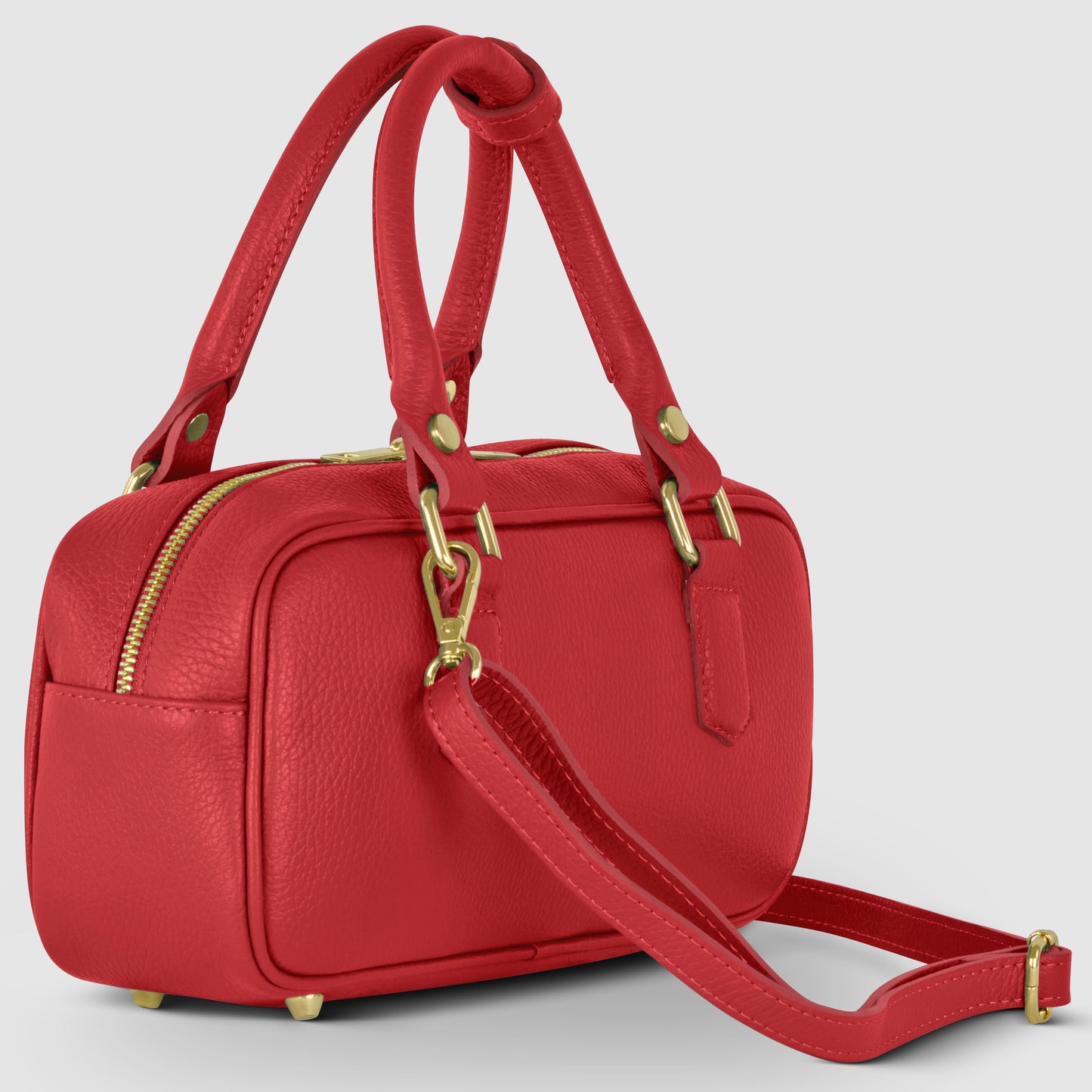 Calf Leather Top-Handle Bag