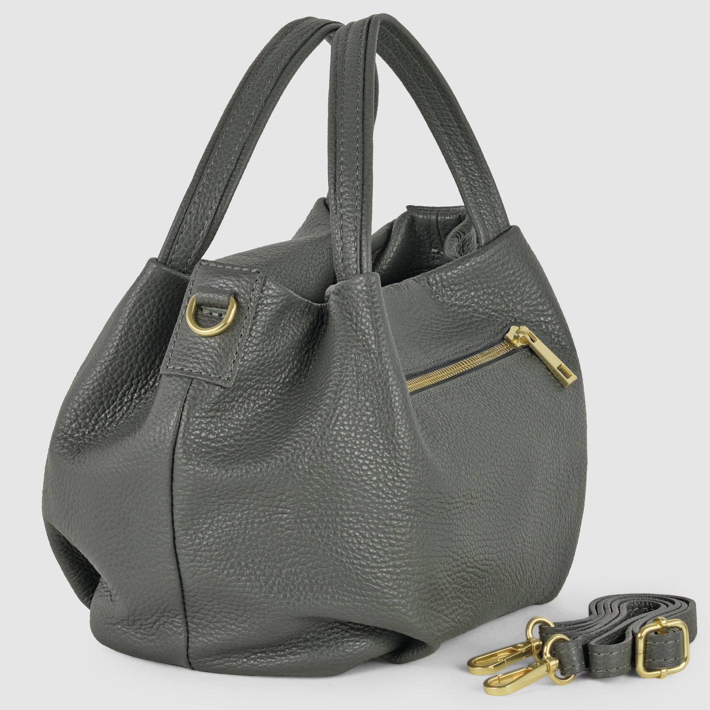 Calf Leather Top-Handle Bag