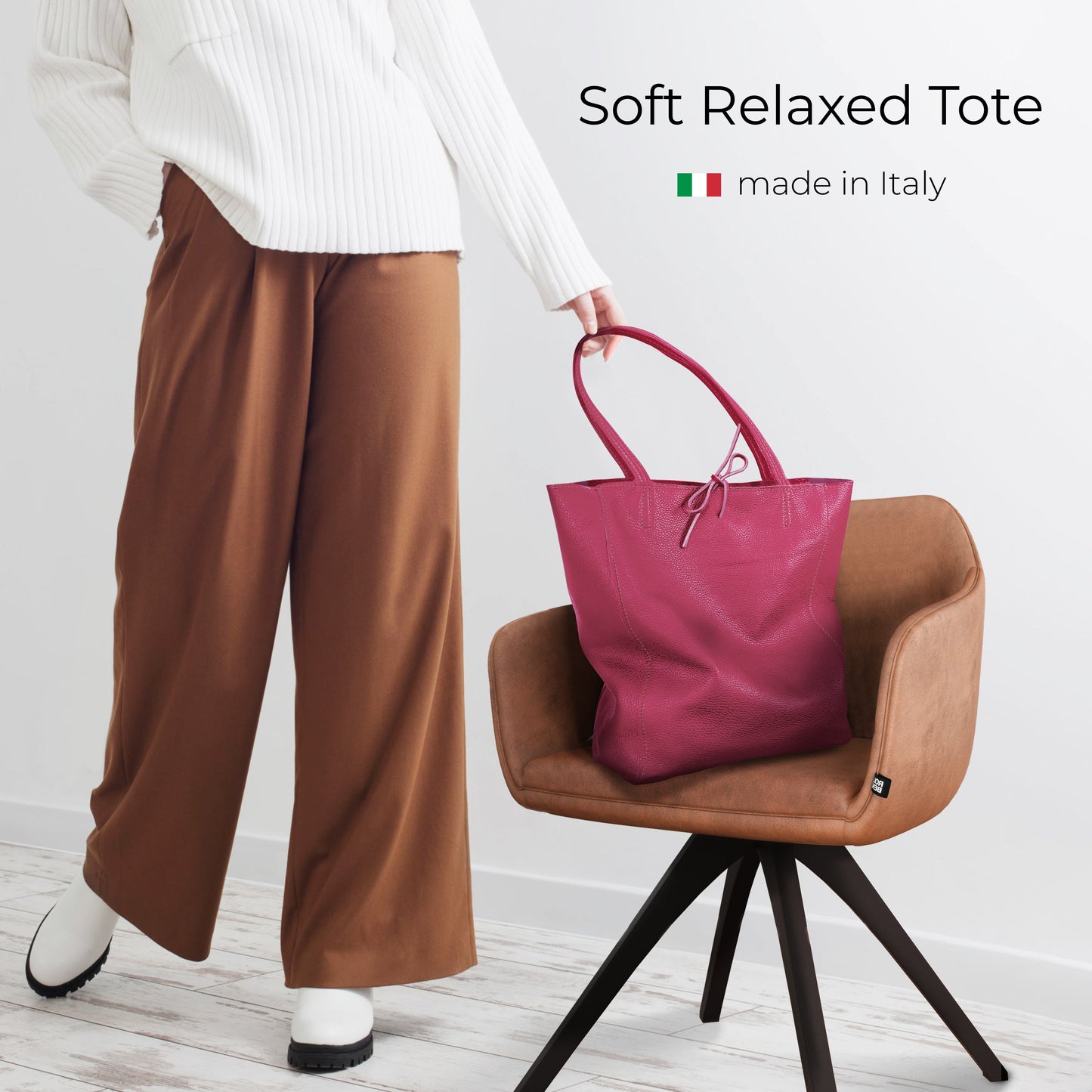 Calf Leather Tote Bag