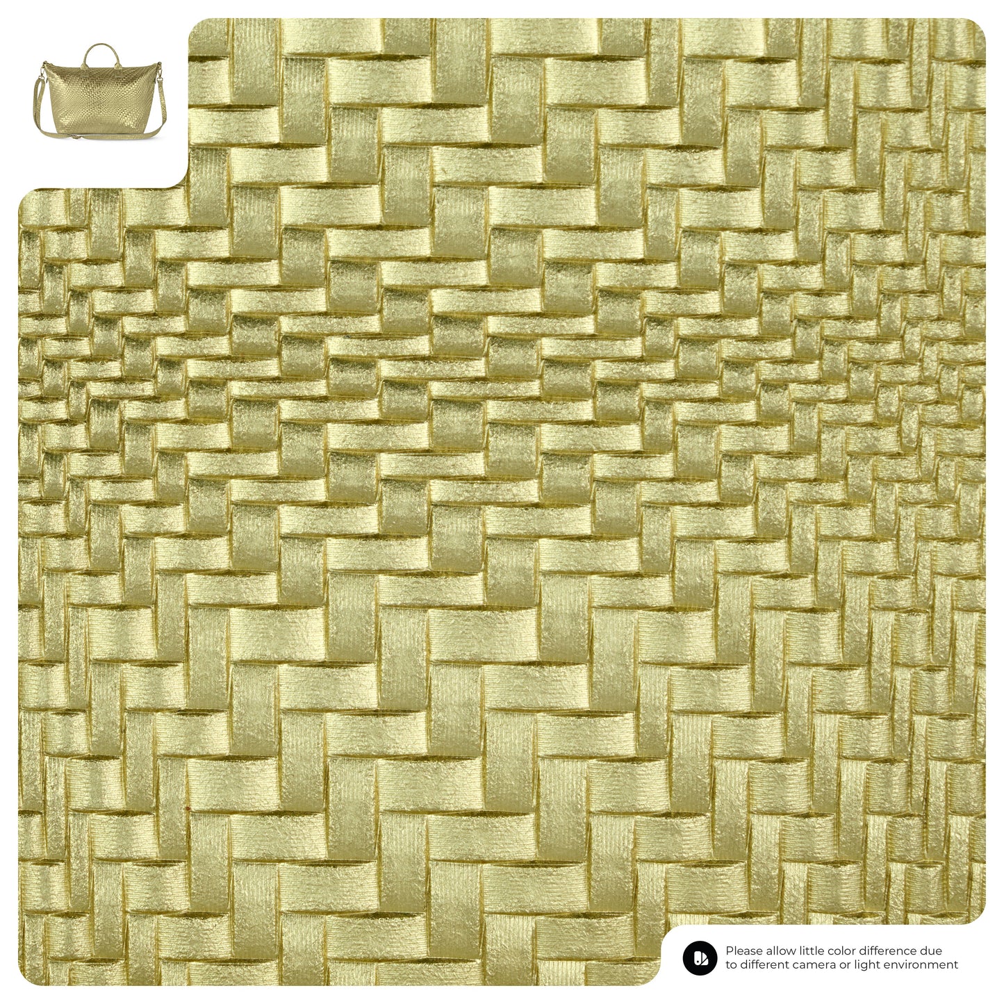 Grid Metallic Suede Leather Top-Handle Bag