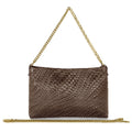 Grid Suede Leather Crossbody Bag