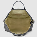 Leopard Metallic Suede Leather Top-Handle Bag