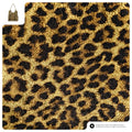 Leopard Metallic Suede Leather Tote Bag