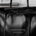 Metallic Calf Leather Tote Bag