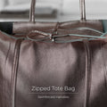 Metallic Calf Leather Tote Bag
