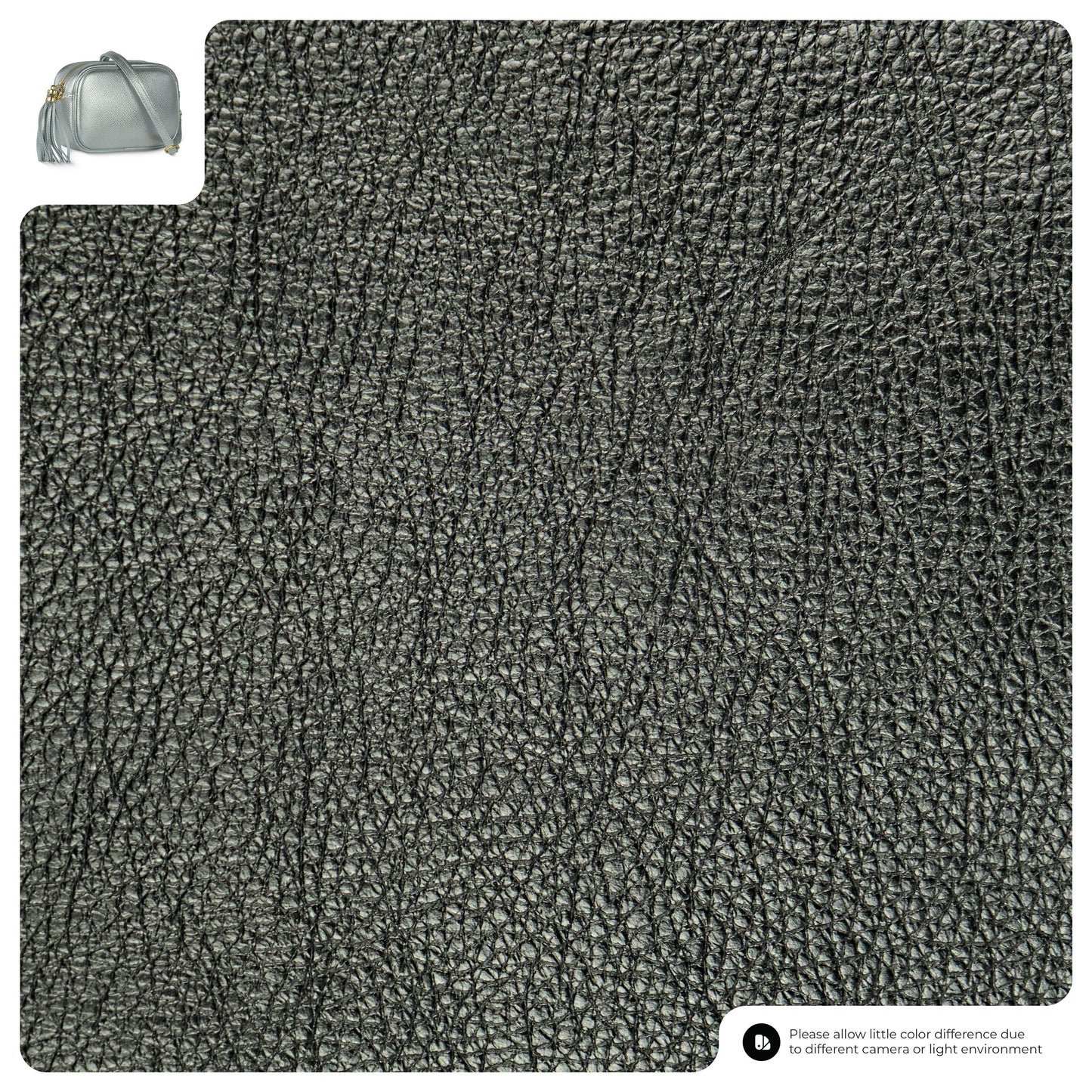 Metallic Calf Leather Crossbody Bag