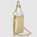 Metallic Calf Leather Shoulder Bag