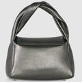Metallic Calf Leather Top-Handle Bag