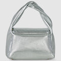 Metallic Calf Leather Top-Handle Bag