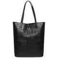 Metallic Suede Leather Tote Bag