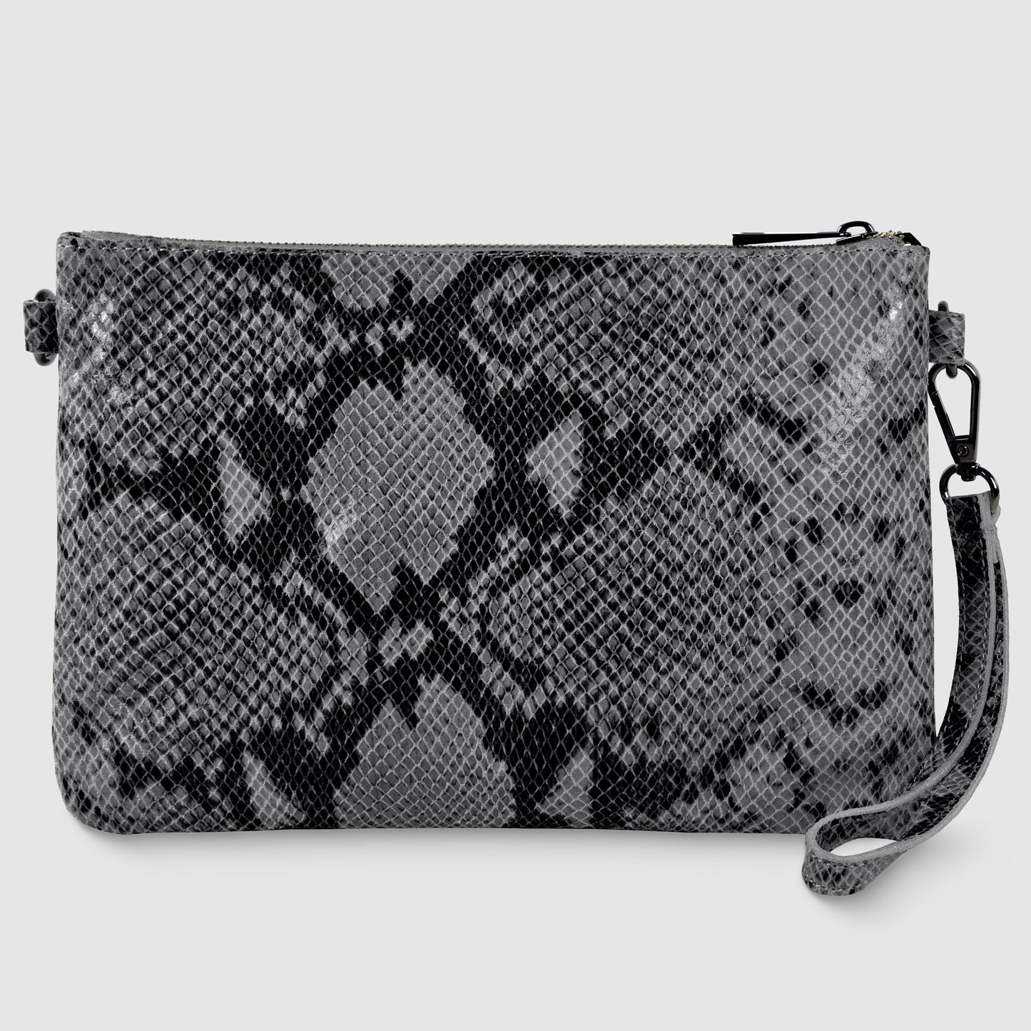 Python Suede Leather Crossbody Bag