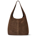 Suede Leather Hobo Bag