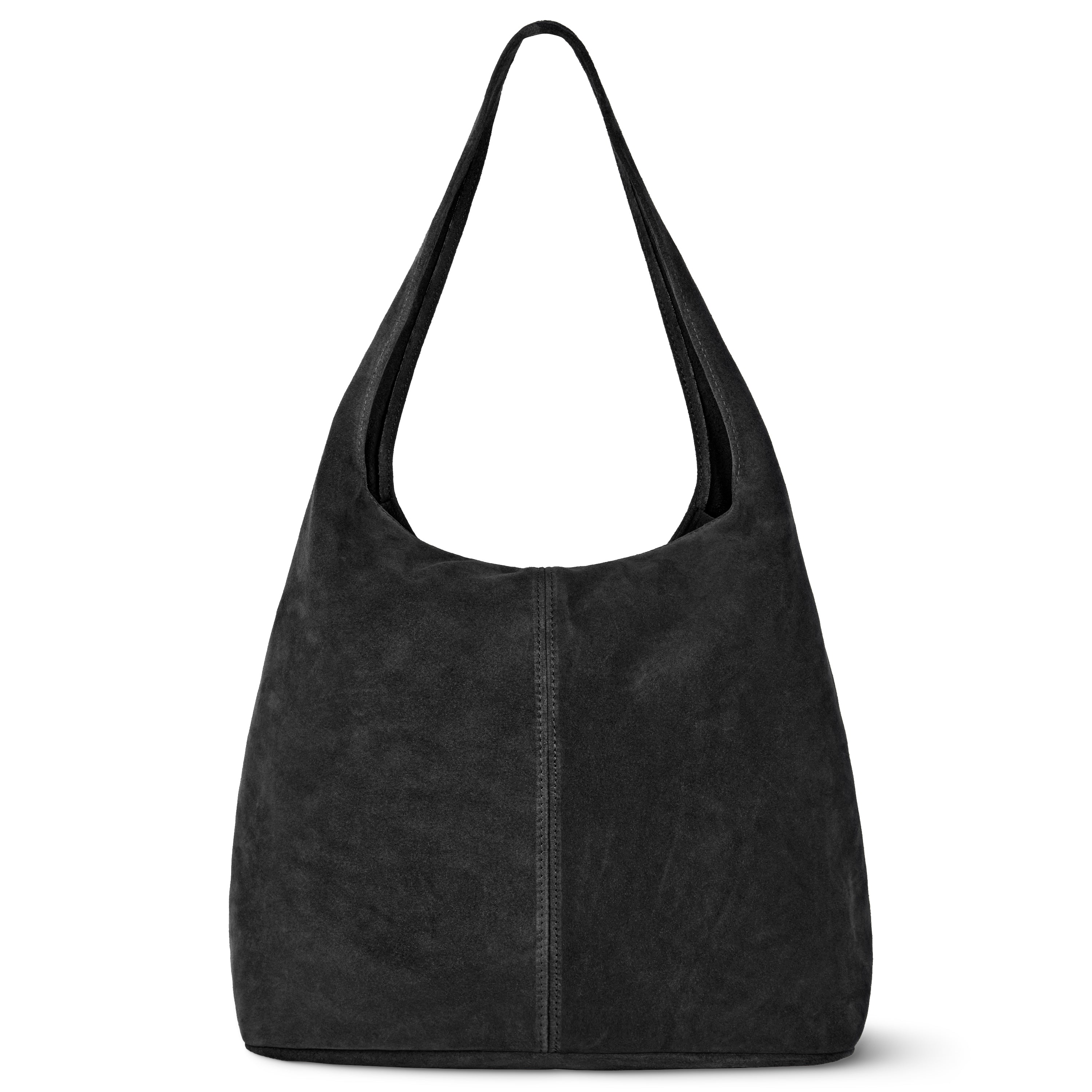 Suede Leather Hobo Bag