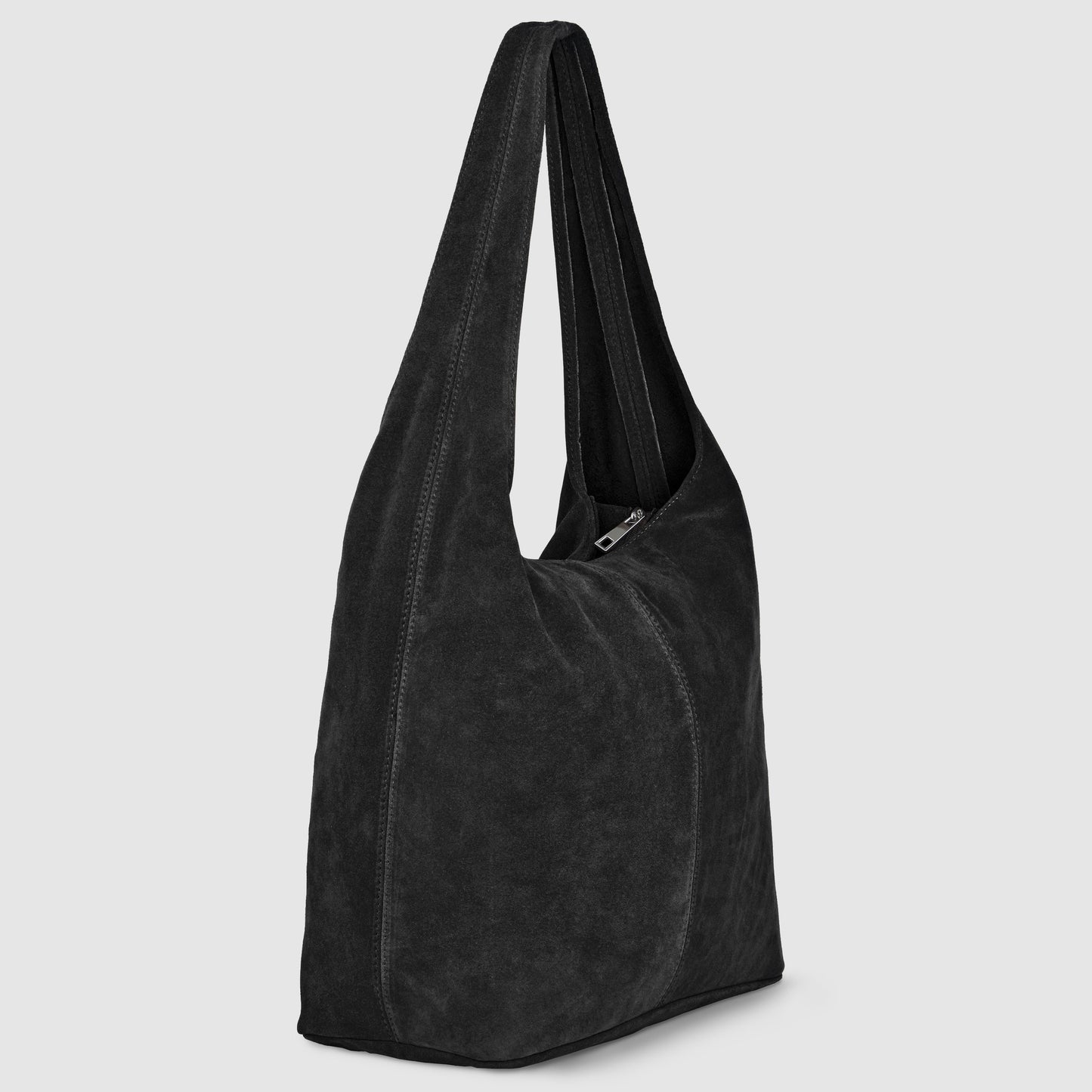 Suede Leather Hobo Bag