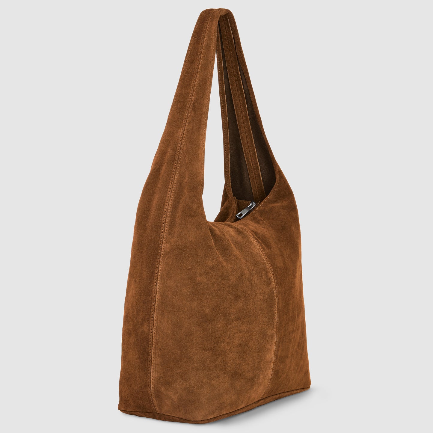 Suede Leather Hobo Bag