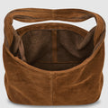 Suede Leather Hobo Bag
