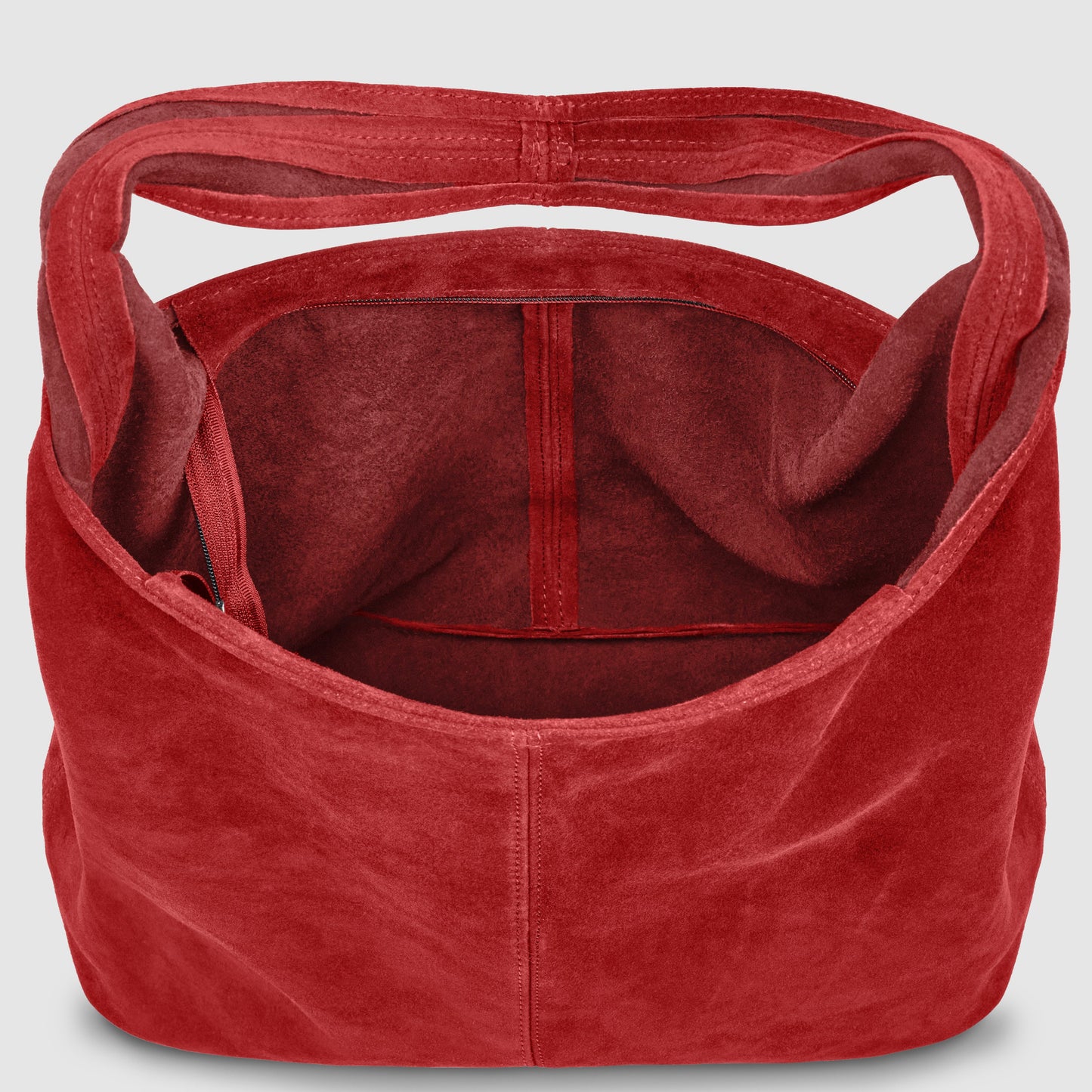 Suede Leather Hobo Bag