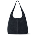 Suede Leather Hobo Bag