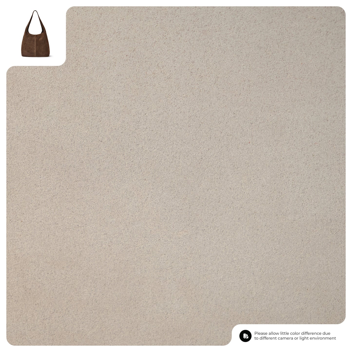 Suede Leather Hobo Bag