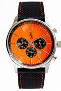 Orange and Black Chronograph