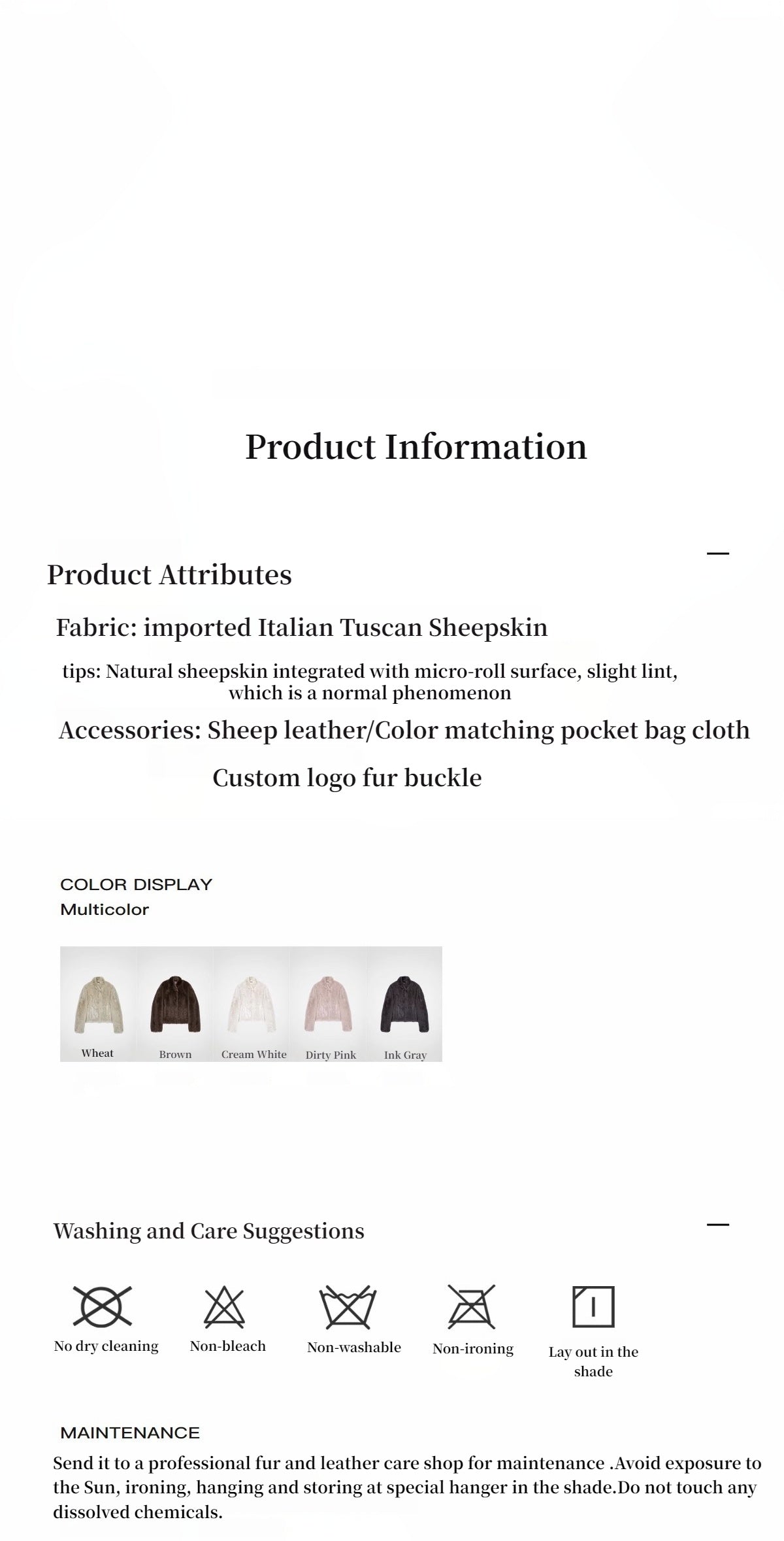 Practical Wearism Tuscan Sheepskin Coat