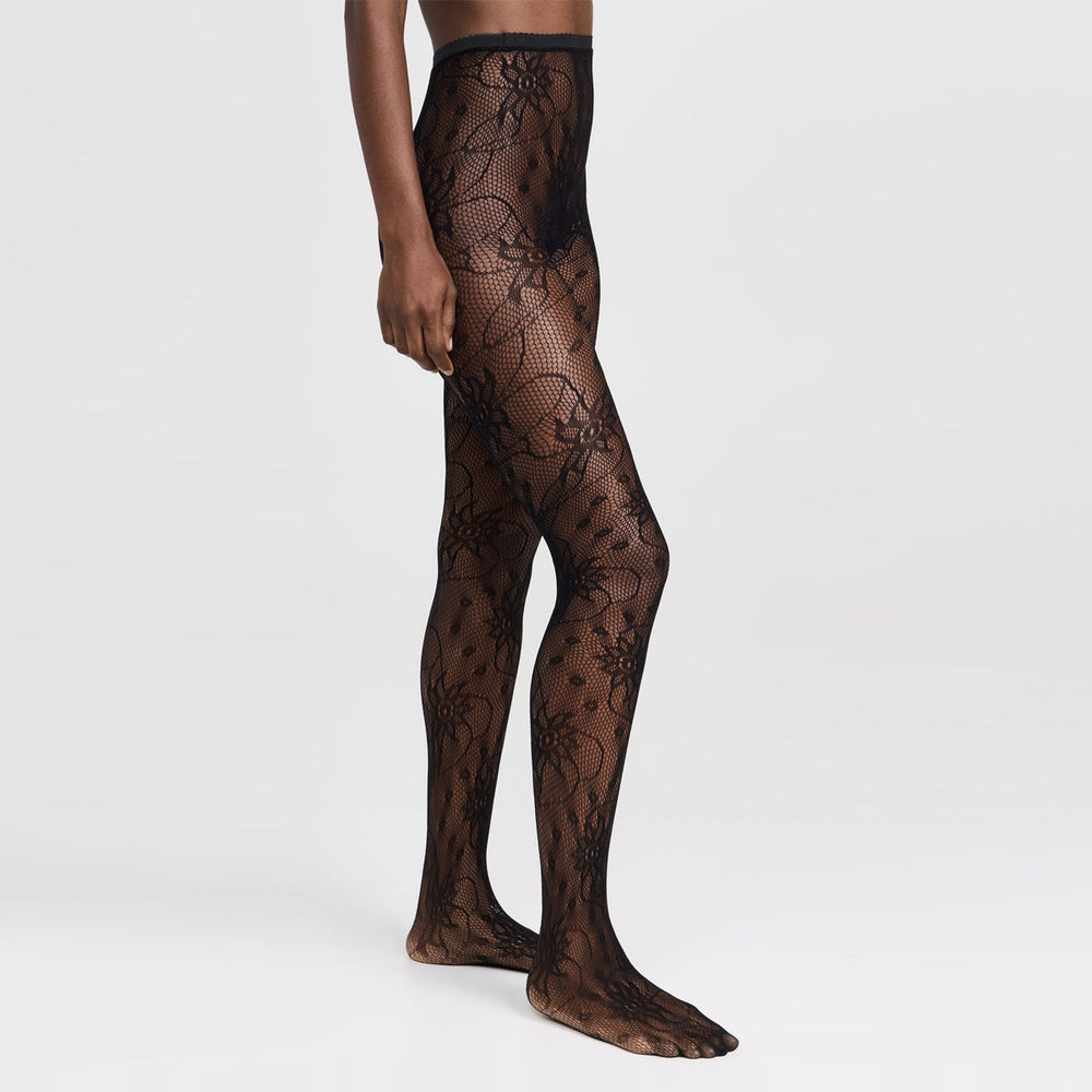 Wild Flower Lace Net Tights