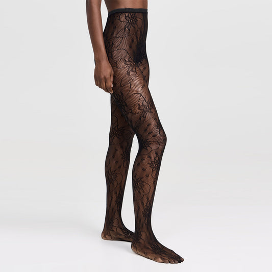 Wild Flower Lace Net Tights