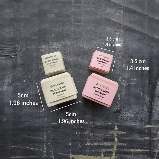 Zero Waste Deodorant Bar - Unscented & All-Natural